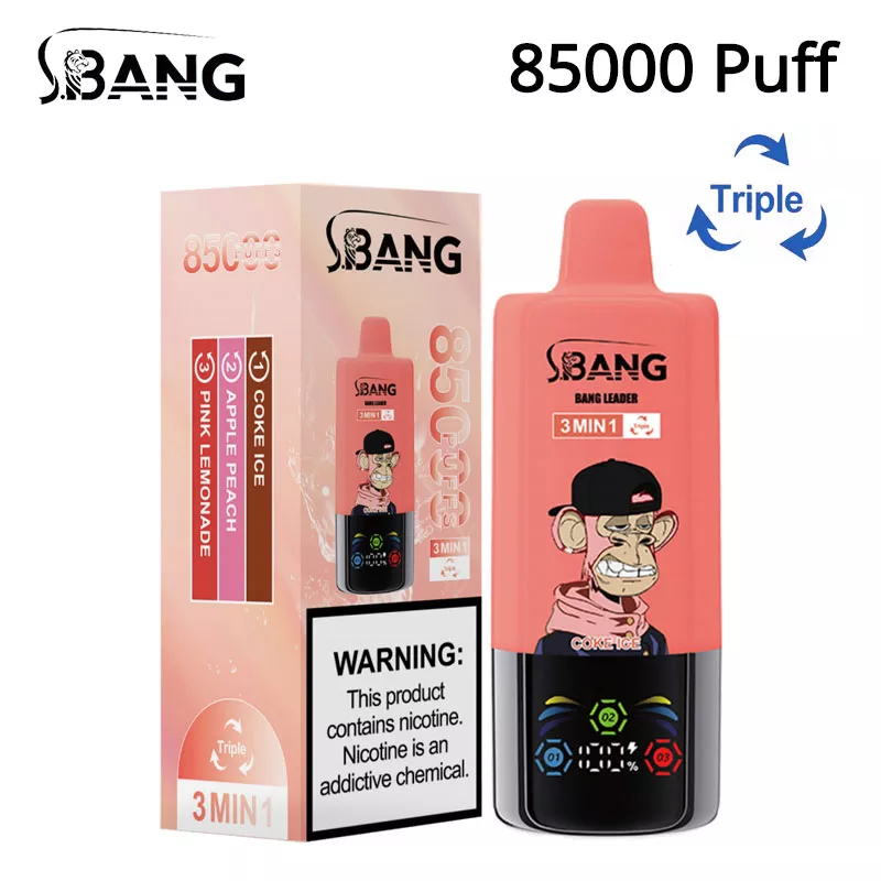 Bang Leader 85K 3-in-1 Bang Leader 85K 3-in-1 液晶ディスプレイ 残量表示 使い捨てベイプ