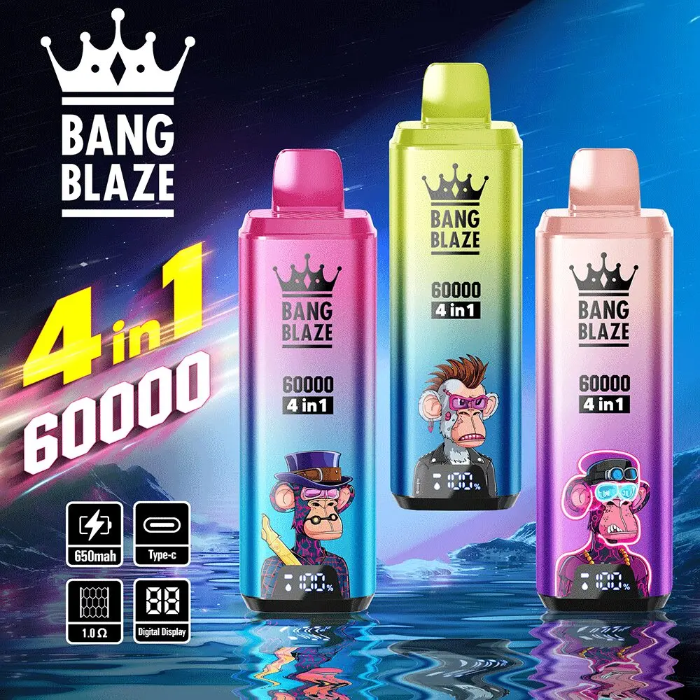 BANG BLAZE 60K 4-in-1 BANG BLAZE 60K 4-in-1 使い捨てベイプ 3色カラーバリエーション 本体デザイン