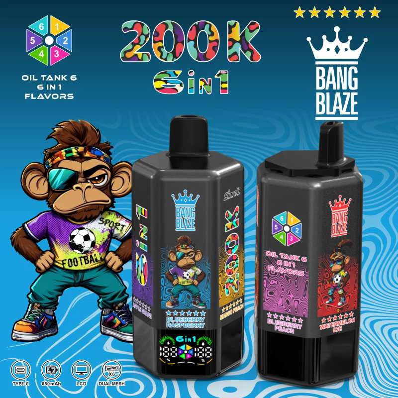 Bang Blaze 200K 6-in-1 使い捨てベイプ