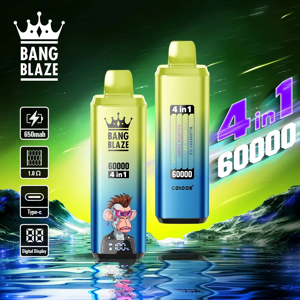 BANG BLAZE 60K 4-in-1 BANG BLAZE 60K 4-in-1 マンゴーアイス フレーバー 使い捨てベイプ