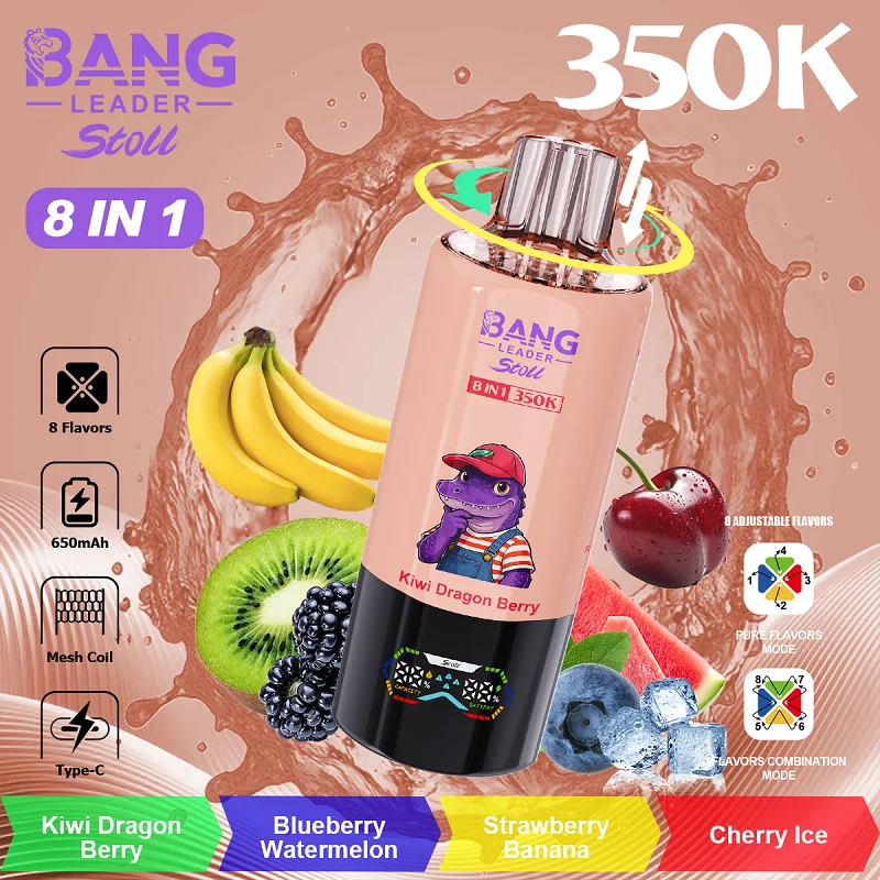 Bang Leader 350K 8-in-1 Bang Leader 350K 8-in-1 スイカアイス フレーバー 使い捨てベイプ