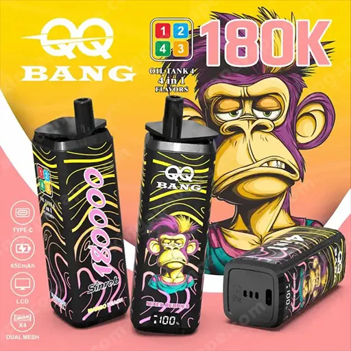 QQBang 180K 4-in-1 使い捨てベイプ